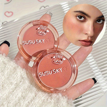 4-color Blush Palette Rouge Monochrome Blush Expanded Color Highlight Contouring And Brightening Lasting Autumn And Winter Style To Create A Three-dimensional Fog Makeup Finish Contain Plant Squalane