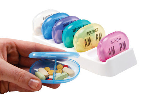 Pocket Med Pack with 7-Day Tray – Compact Medication Organizer