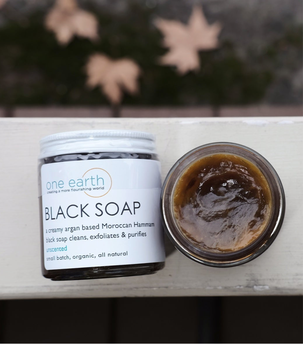 Moroccan Black Soap – 120ml | Handmade, All-Natural, Exfoliating & Nourishing with Argan & Olive Oils, Suitable for All Skin Types