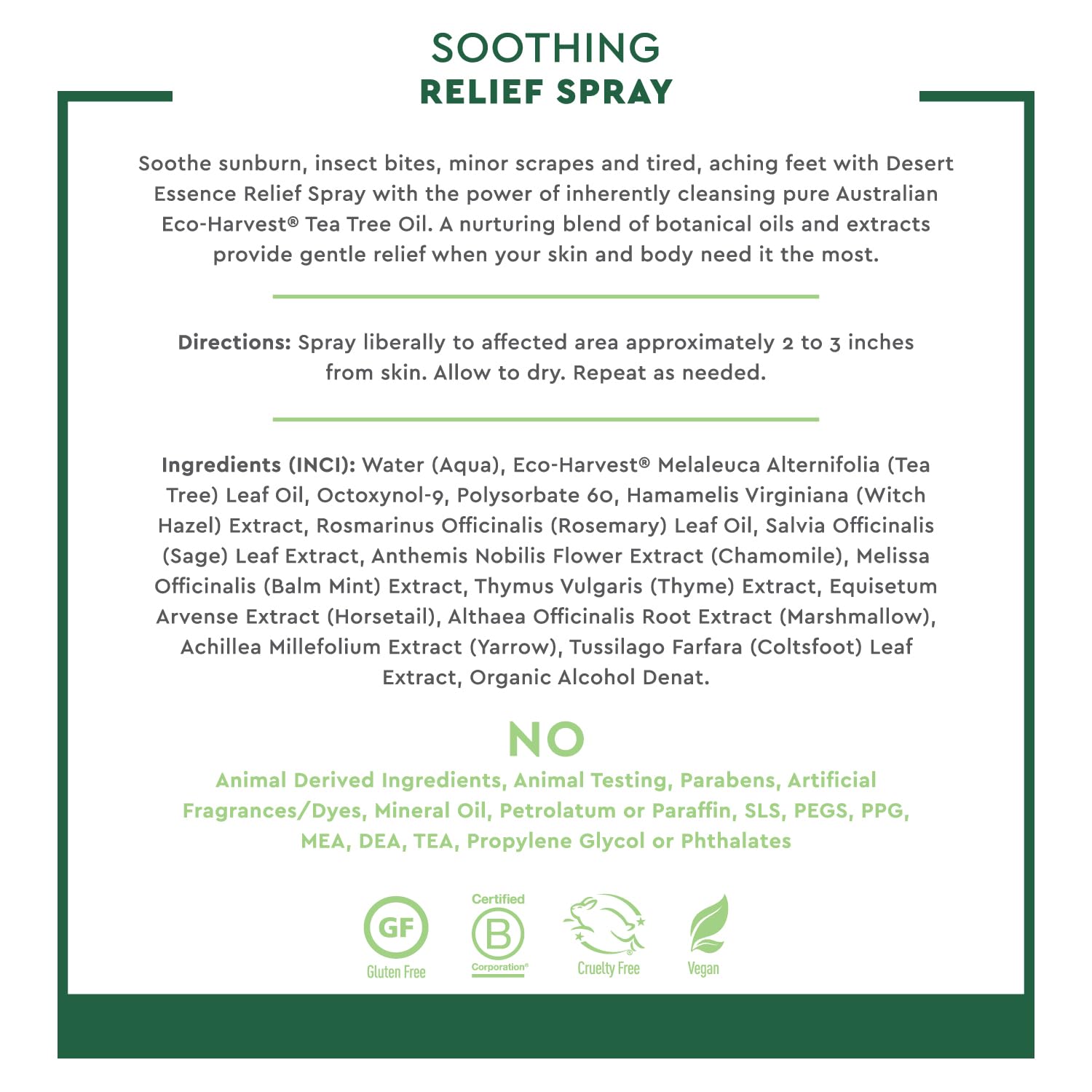 Desert Essence - Tea Tree Relief Spray (118ml 12)