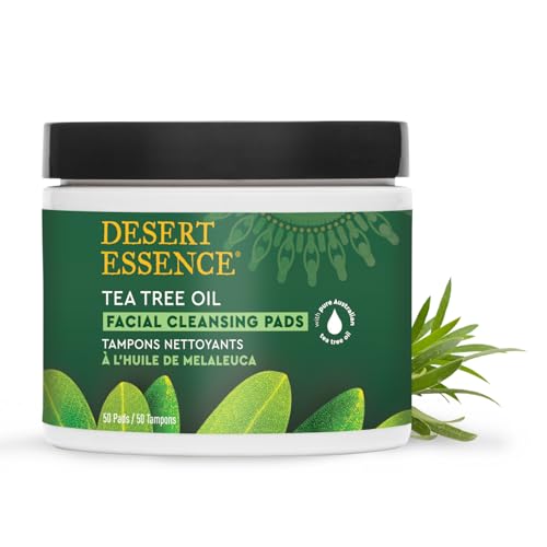 Desert Essence Cleansing Pads with Tea Tree Oil (100 pads)
