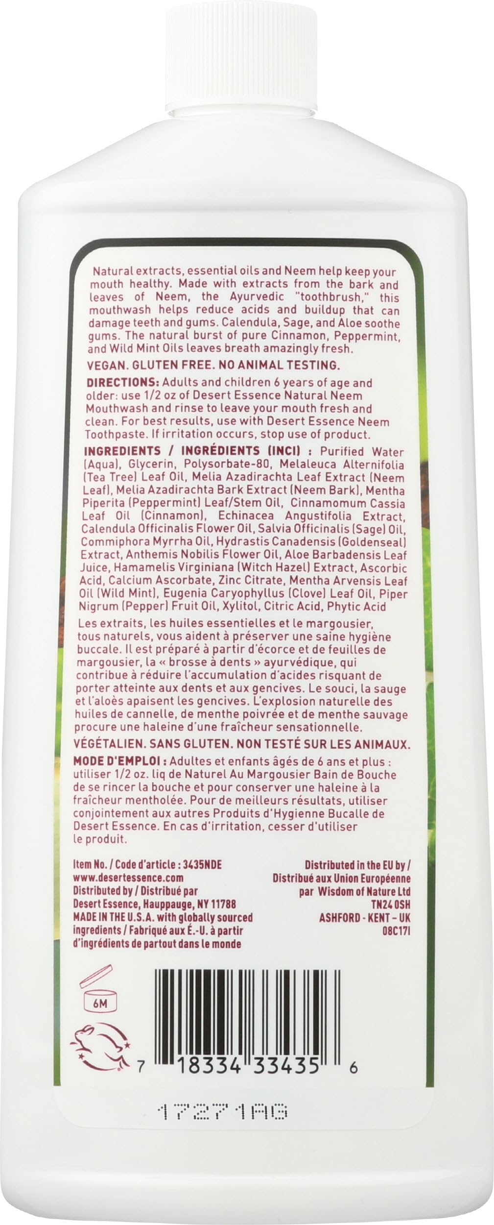 Desert Essence - Neem Toothpaste - Cinnamint (176g 6)