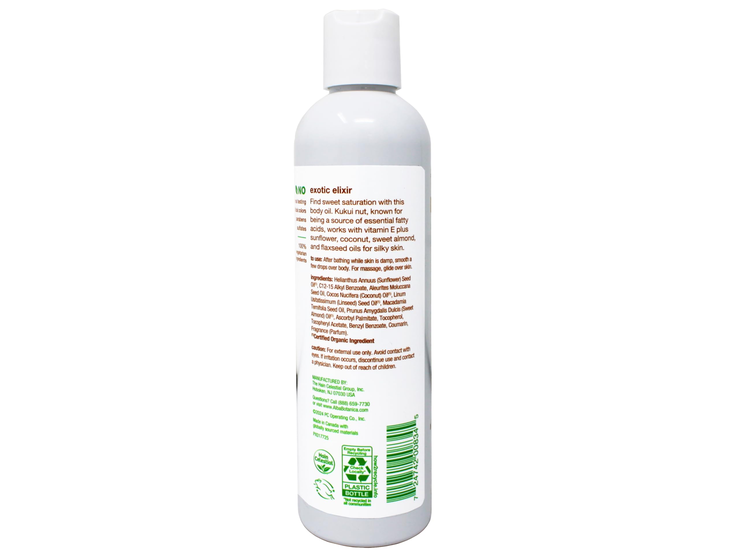 Alba Botanica - Kukui Nut Body Oil (250ml 6)