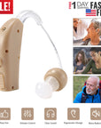 iMounTEK Digital Ear Hearing Aid Kit Rechargeable Noise Cancelling Hearing Amplifier US Plug for Elders Voice Amplifier