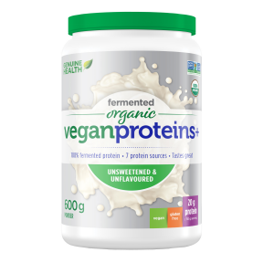 Genuine Health - Fermented Org Vegan Protein+ Unfl (600g 12)