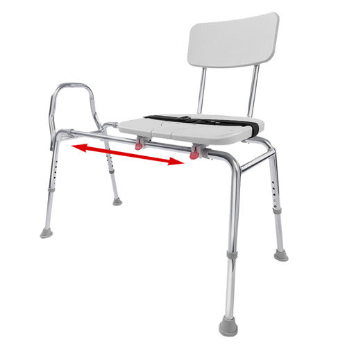 Sliding Transfer Bench with Cut Out – Regular Size for Safe Bath Transfers