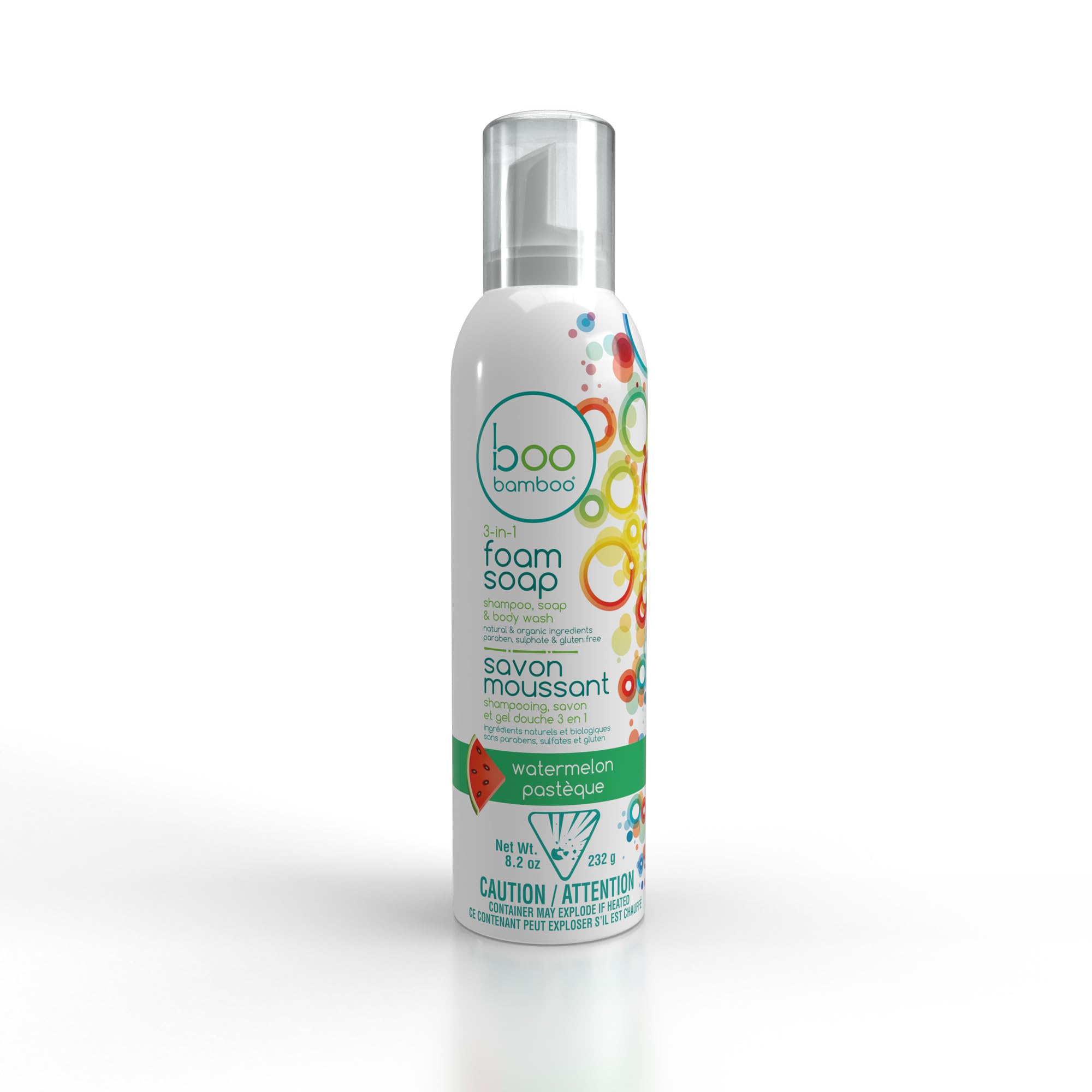 Boo Bamboo - Kids 3-in-1 Foam Soap - Watermelon (232g 12)