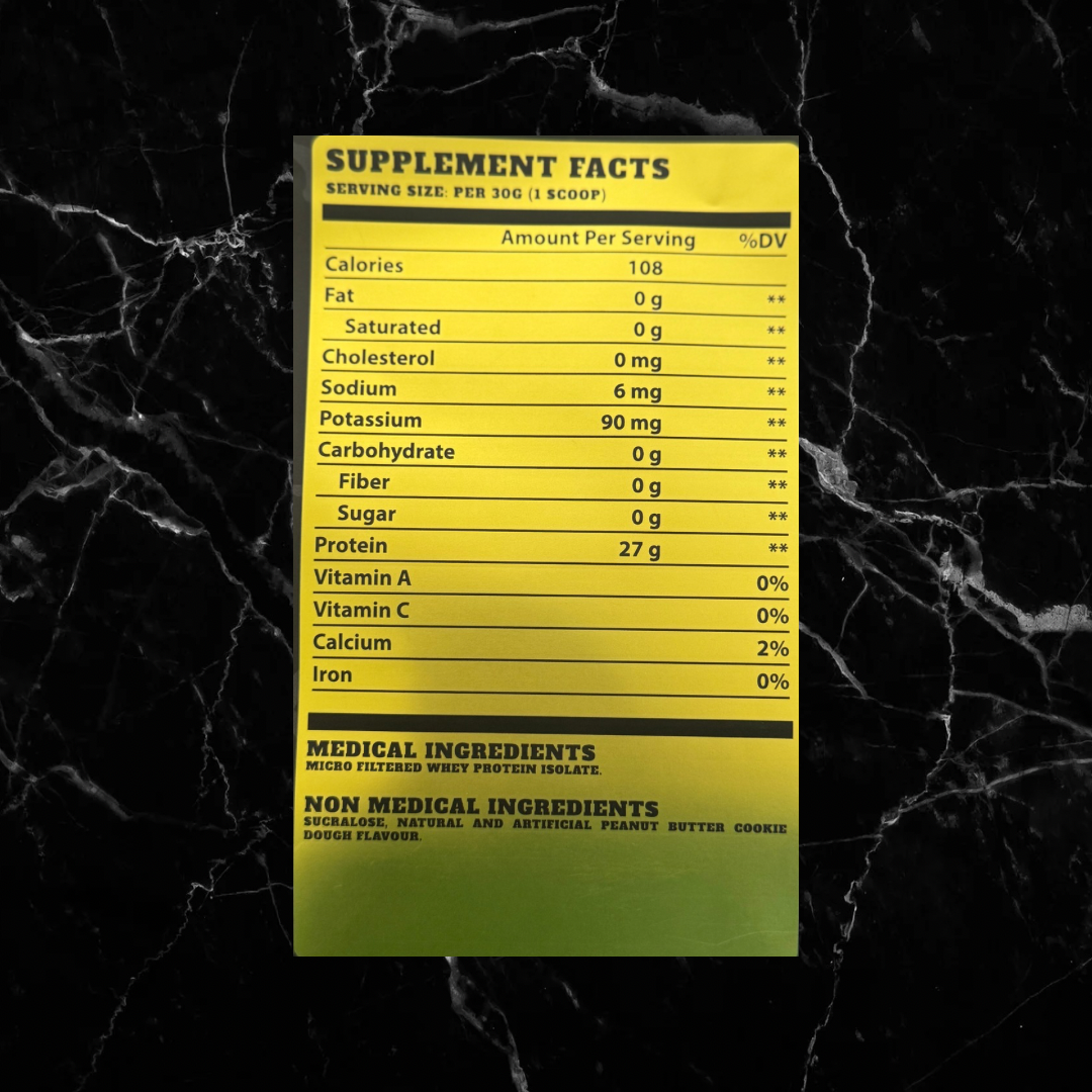 Wholesale BulkBully Isolate Protein – PB Cookie Dough, 27g Protein per Serving, Gluten-Free