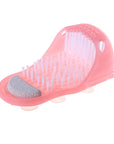 Plastic Bath Shower Feet Massage Slippers Bath Shoes Brush