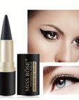 Matte, Waterproof And Smudge Proof Eyeliner Balm Black Single-head Solid Eyeliner Balm