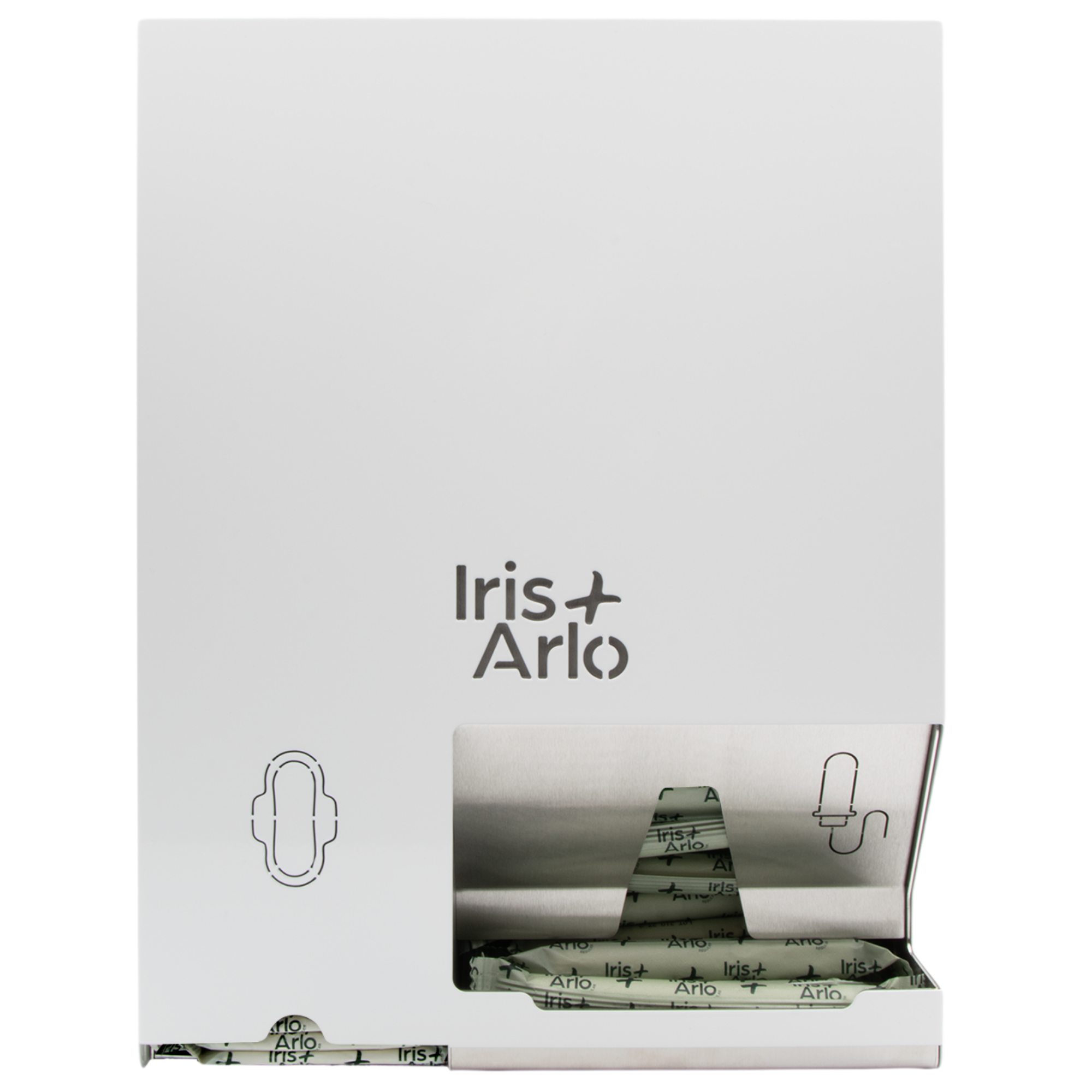 Wall-Mounted Steel Dispenser - Daily Pads & Tampons