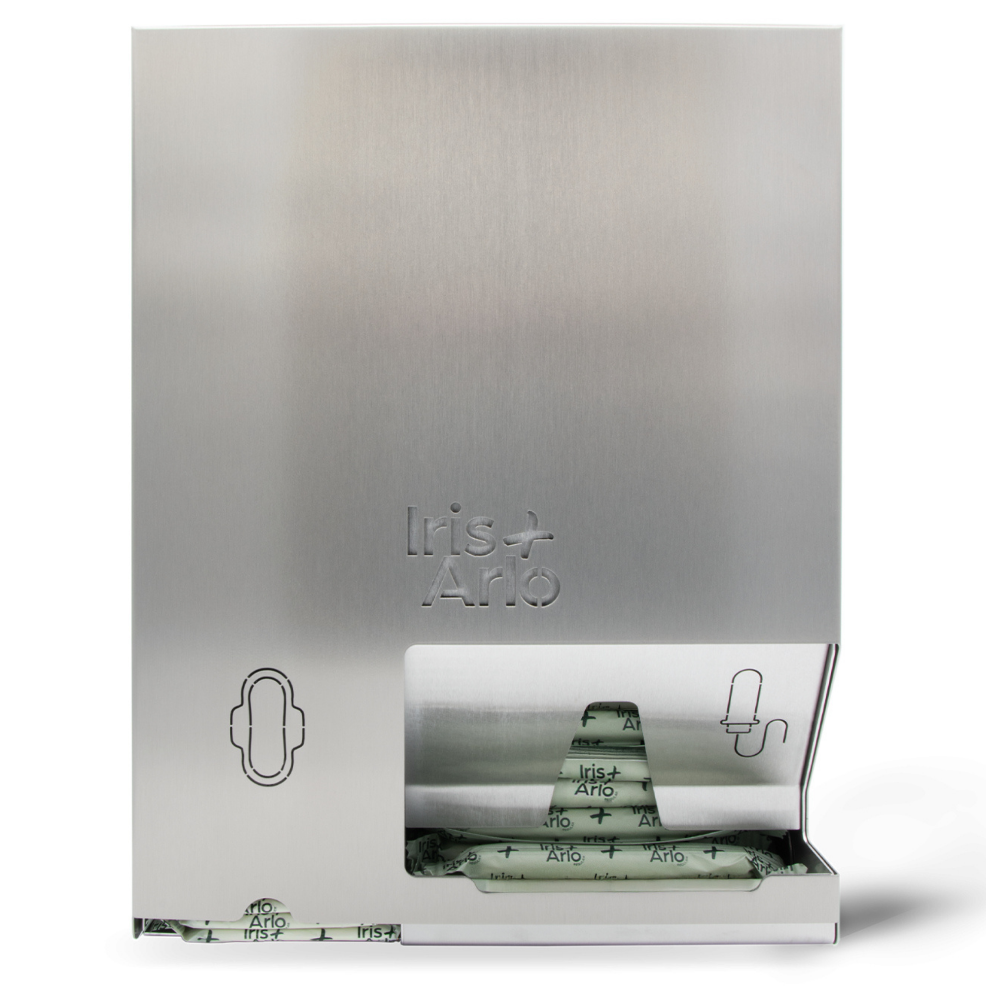 Wall-Mounted Steel Dispenser - Daily Pads & Tampons