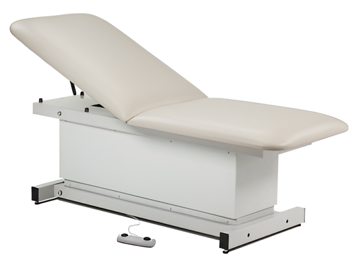 Shrouded Power Table with Adjustable Backrest 72 x 27 x 21-34 – Electric Height Control