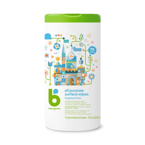 Babyganics - All Purpose Wipes - Unscented (75ct 6)