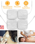 4Pcs Reusable Self Adhesive Replacement Electrode Pads For TENS/EMS Unit Muscle Relieve Electrode Pads