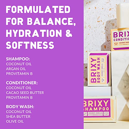 BRIXY - Shampoo Bar - Coconut Vanilla (113g 6)