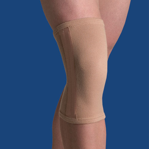 Elastic Knee Stabilizer – Large 15–16.5", Beige, Joint Support