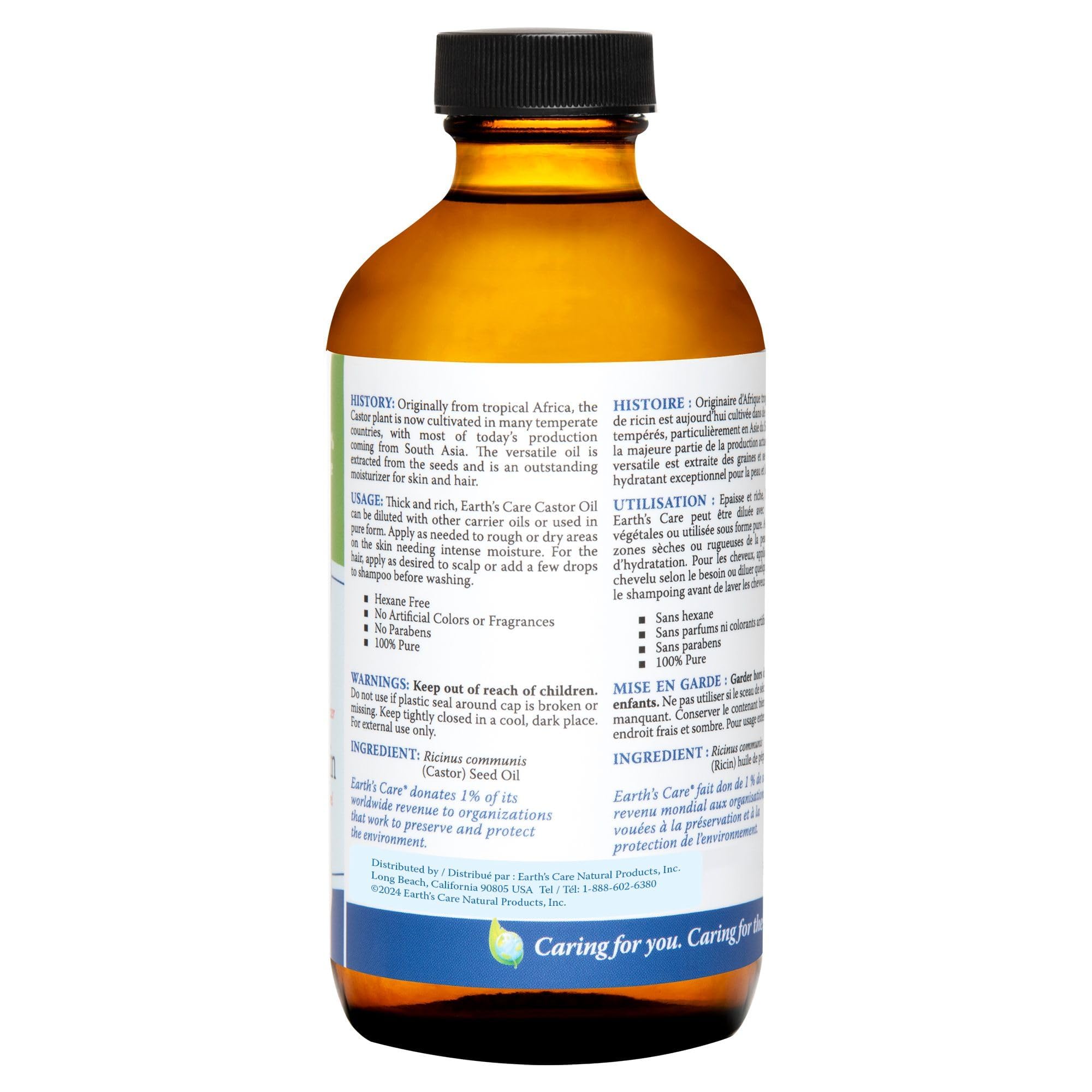 Earth's Care Castor Oil (236ml 12)