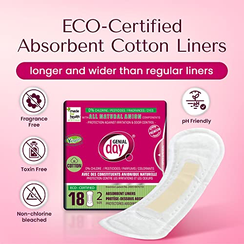 Genial Day - Absorbent Liners (18ct 6)