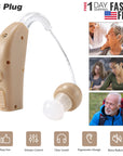 iMounTEK Digital Ear Hearing Aid Kit Rechargeable Noise Cancelling Hearing Amplifier US Plug for Elders Voice Amplifier