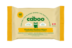 Caboo - Bamboo Flushable Wipes (12 x 60ct 12)