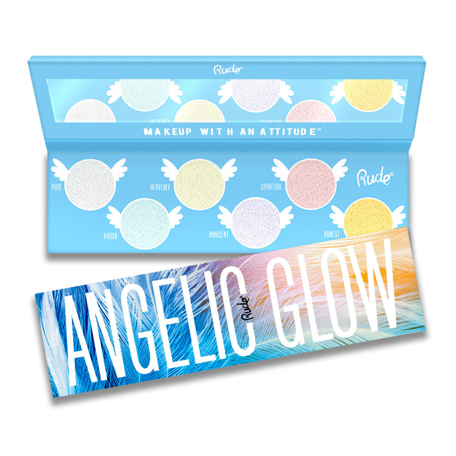 RUDE Angelic Glow Highlighter + Eyeshadow - Free Shipping