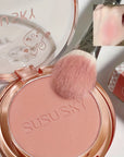 4-color Blush Palette Rouge Monochrome Blush Expanded Color Highlight Contouring And Brightening Lasting Autumn And Winter Style To Create A Three-dimensional Fog Makeup Finish Contain Plant Squalane