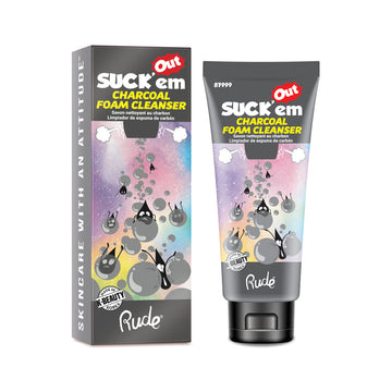 RUDE Suck'Em Out Charcoal Foam Cleanser - Free Shipping