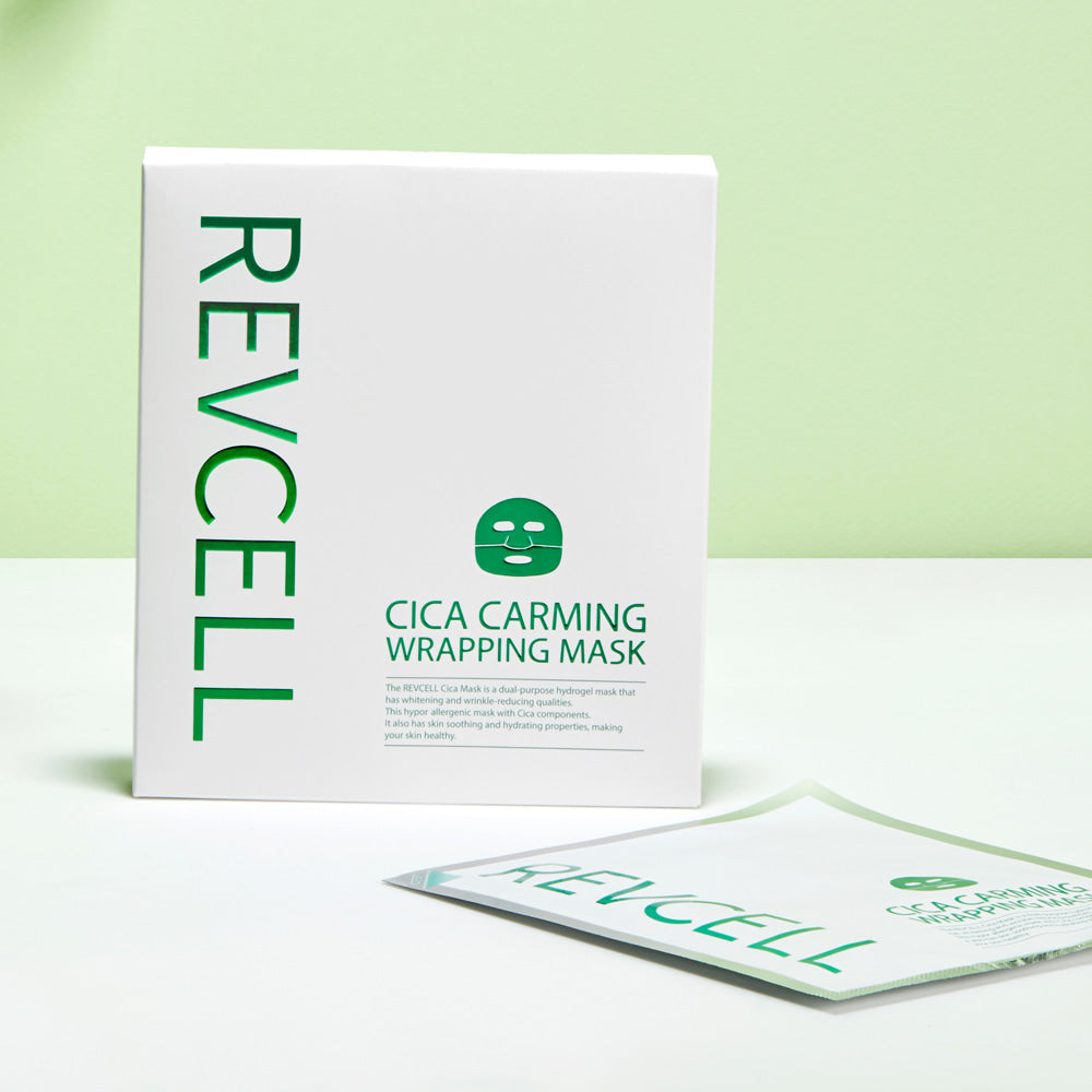 Revcell Cica Calming Wrapping Mask (5 Sheets) | Soothing & Hydrating Treatment