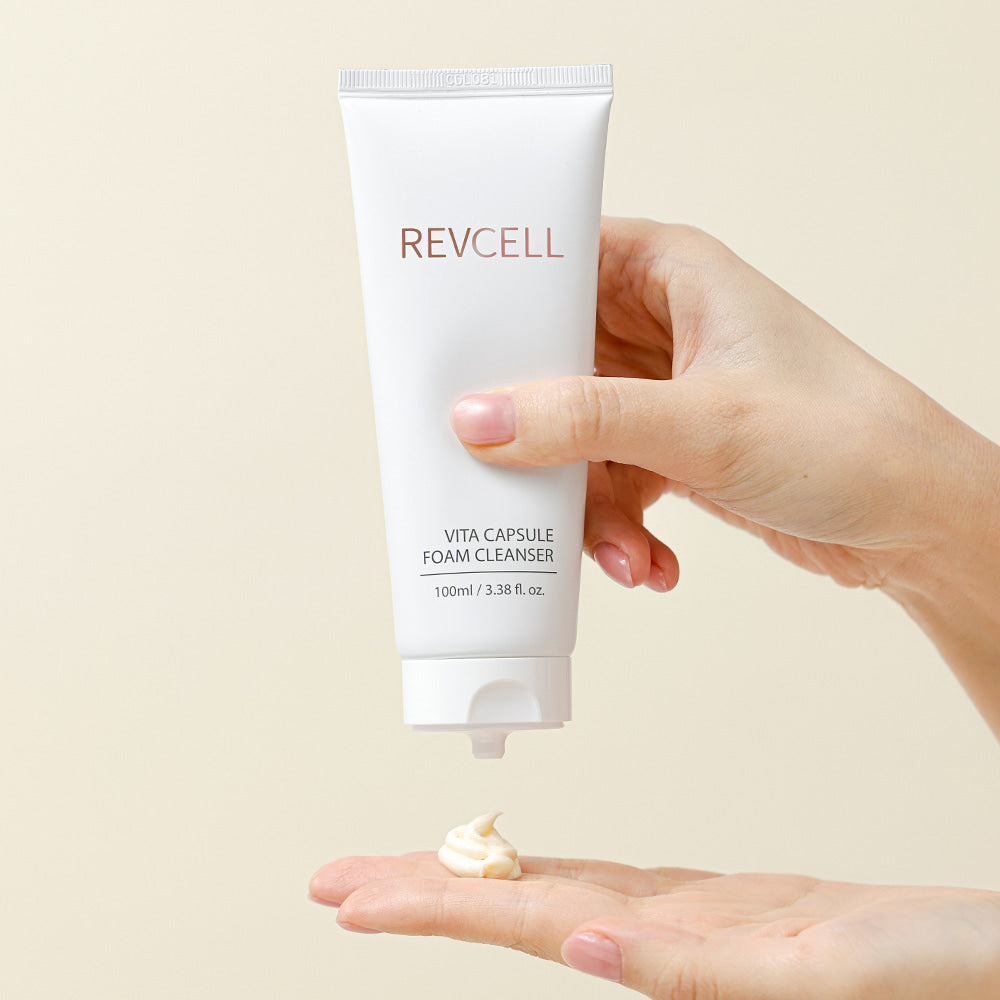 Revcell Vita Capsule Foam Cleanser (100 ml) | Gentle & Brightening