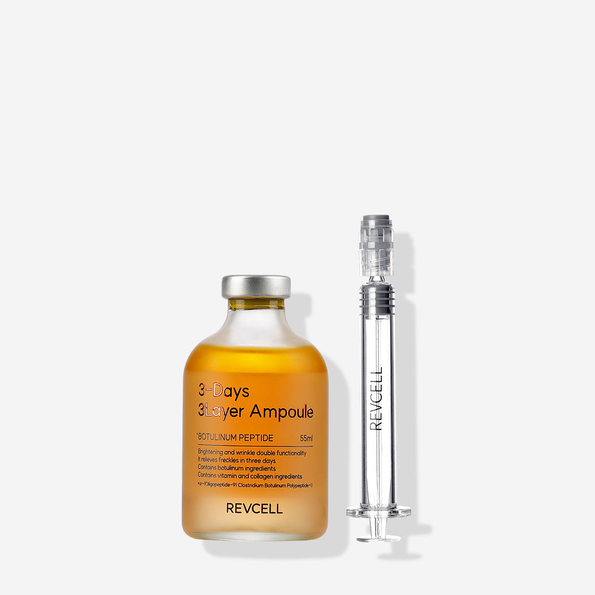 Revcell 3-Days 3-Layer Ampoule (55 ml) & Applicator | Intensive Radiance Treatment