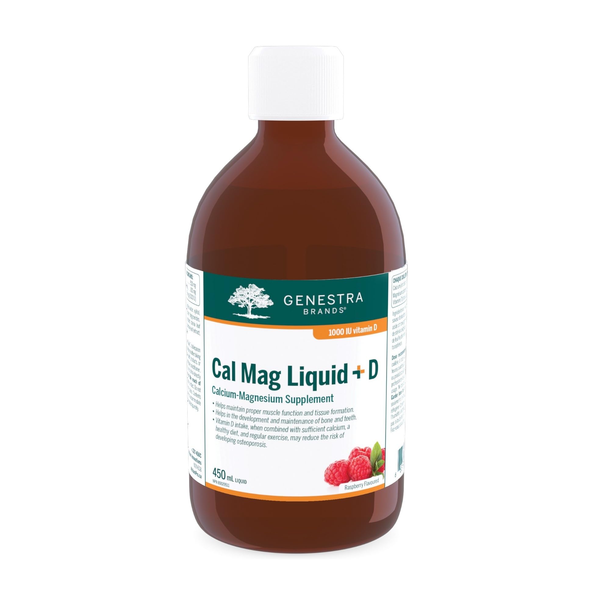 Genestra Brands - Cal Mag Raspberry Liquid (450ml 12)