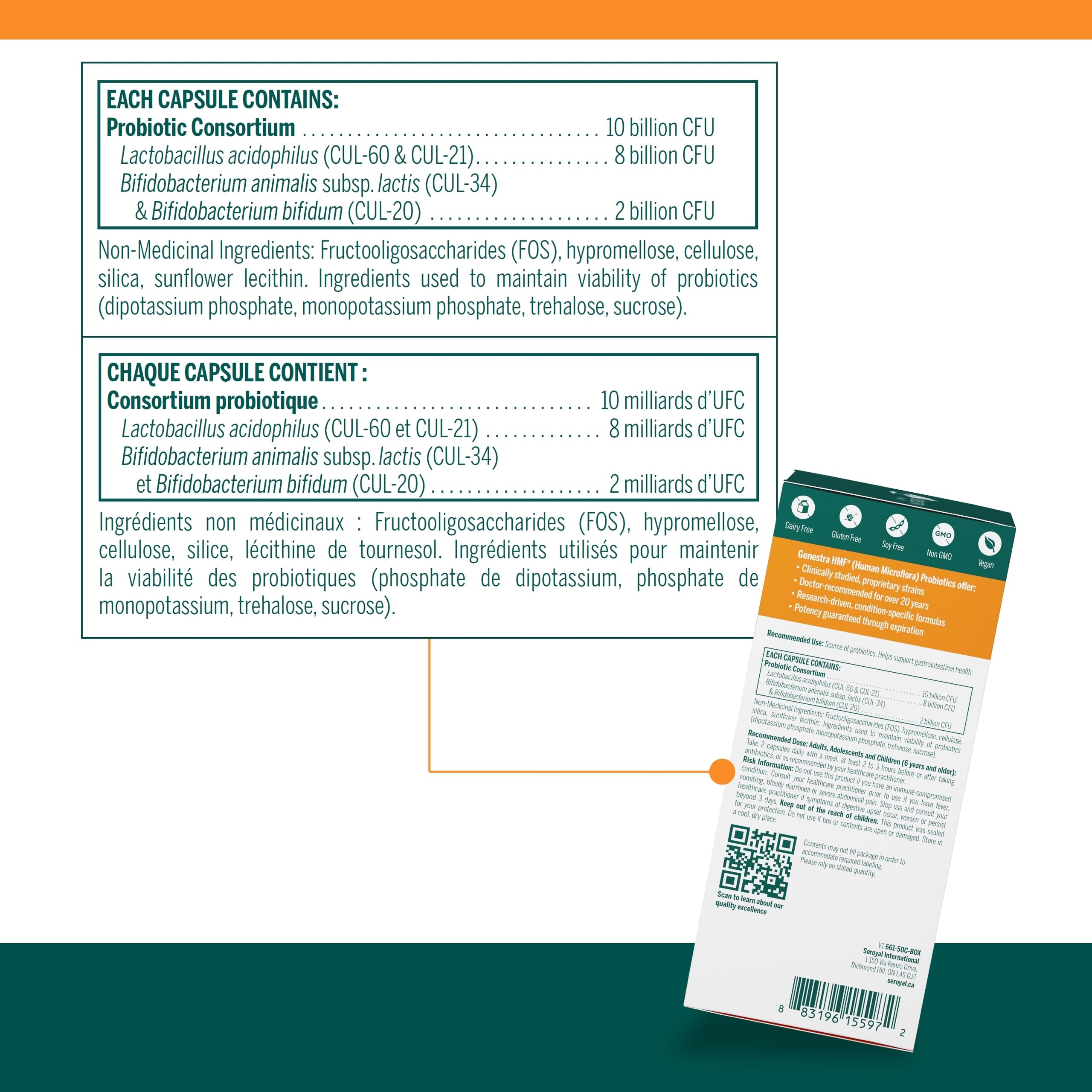 Genestra Brands - HMF Forte Shelf-Stable (50caps 350)