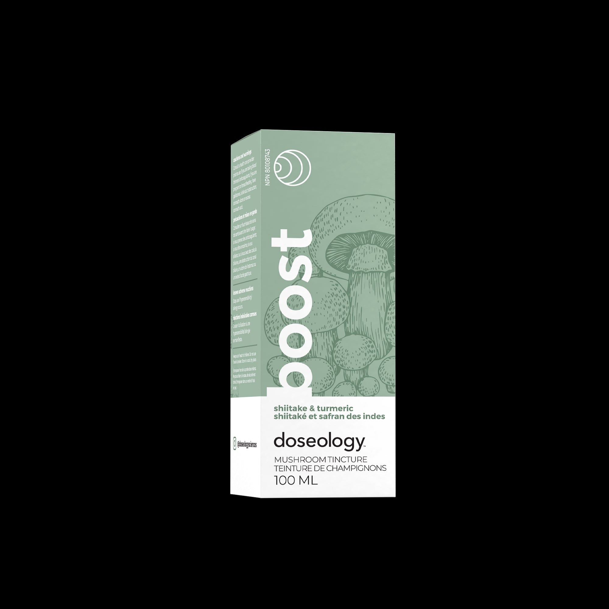 Doseology - Boost, Shiitake & Turmeric Tincture (100ml 12)