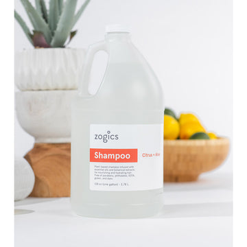 Zogics Shampoo, Citrus + Aloe (1 Gallon or Case of 4)