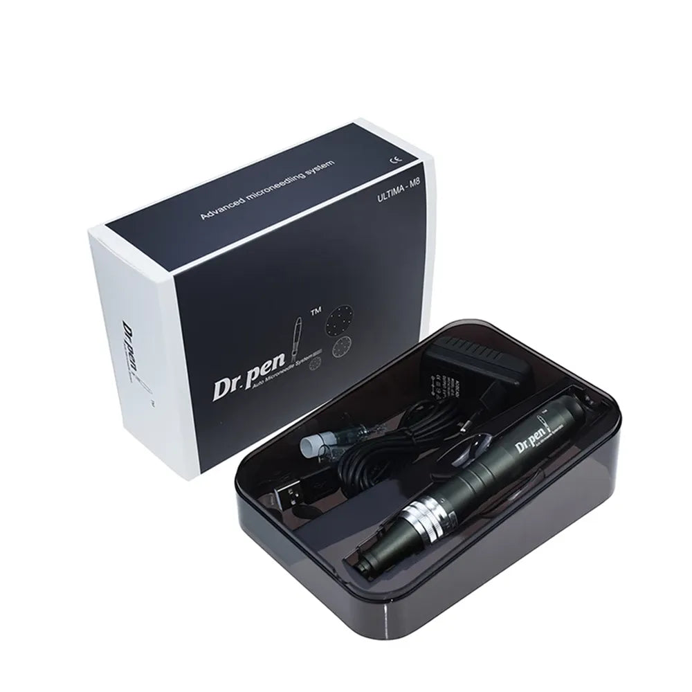 M8W Dr. Pen Professional Microneedling Device – Adjustable Needle Depth & Speed, Anti-Aging, Acne Scar & Skin Rejuvenation