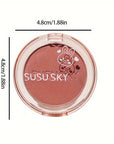 4-color Blush Palette Rouge Monochrome Blush Expanded Color Highlight Contouring And Brightening Lasting Autumn And Winter Style To Create A Three-dimensional Fog Makeup Finish Contain Plant Squalane