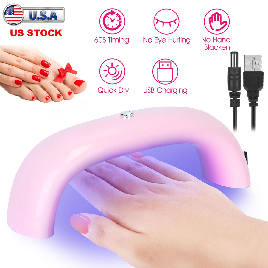 Portable 9W UV LED Nail Drying Lamp