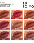 INTO YOU Matte Lipstick for Women, Matte Red Lipstick Long Lasting, Multi-Purpose for Lips and Cheek, Non-Stick Cup Not Fade Lip Stain Makeup Cosmetics Official Directly