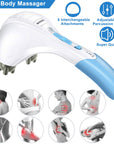 Electric Massager Handheld Full Body Percussion Massager Double Head Vibrating Body Relax