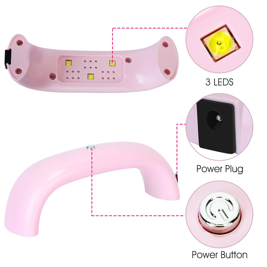 Portable 9W UV LED Nail Drying Lamp