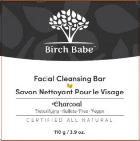 Birch Babe - Facial Cleansing Bar - Charcoal (115g 28)