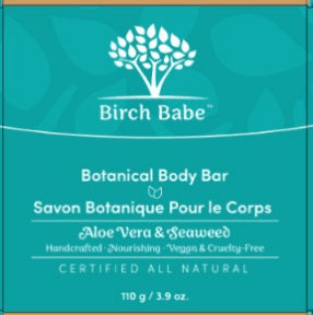 Birch Babe - Body Bar - Aloe Vera & Seaweed (115g 28)