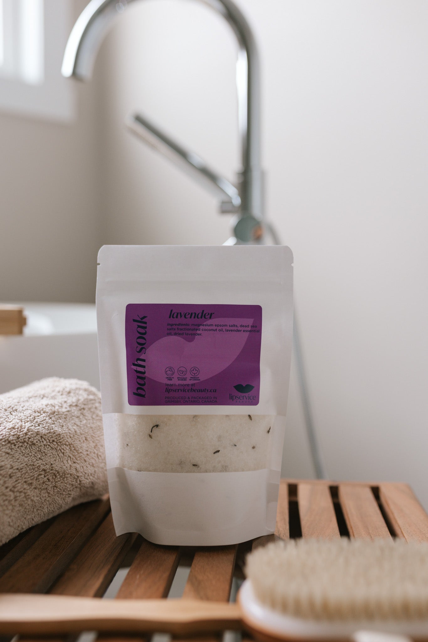 Lavender Magnesium Bath Soak – Relaxing Epsom Salt Blend with Essential Oils