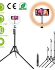 10in LED Selfie Ring Light Dimmable 120 LEDs Makeup Ring Lights w/ Adjustable Tripod Stand Cell Phone Holder USB Powered For YouTube Video/Live Stream