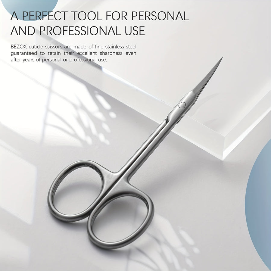 1 Pcs Extra Fine Curved Cuticle Scissors, Super Thin Scissors For Cutical Care, Manicure Small Scissors, Stainless Steel Cuticle Cutter