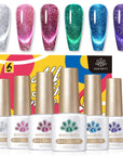 6 Colors Reflective Cat Magnetic Gel 7ml