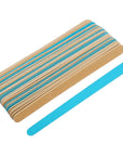 10 pcs Professional Double-Sided Wooden Nail File with Strong Sandpaper for Manicure and Polishing