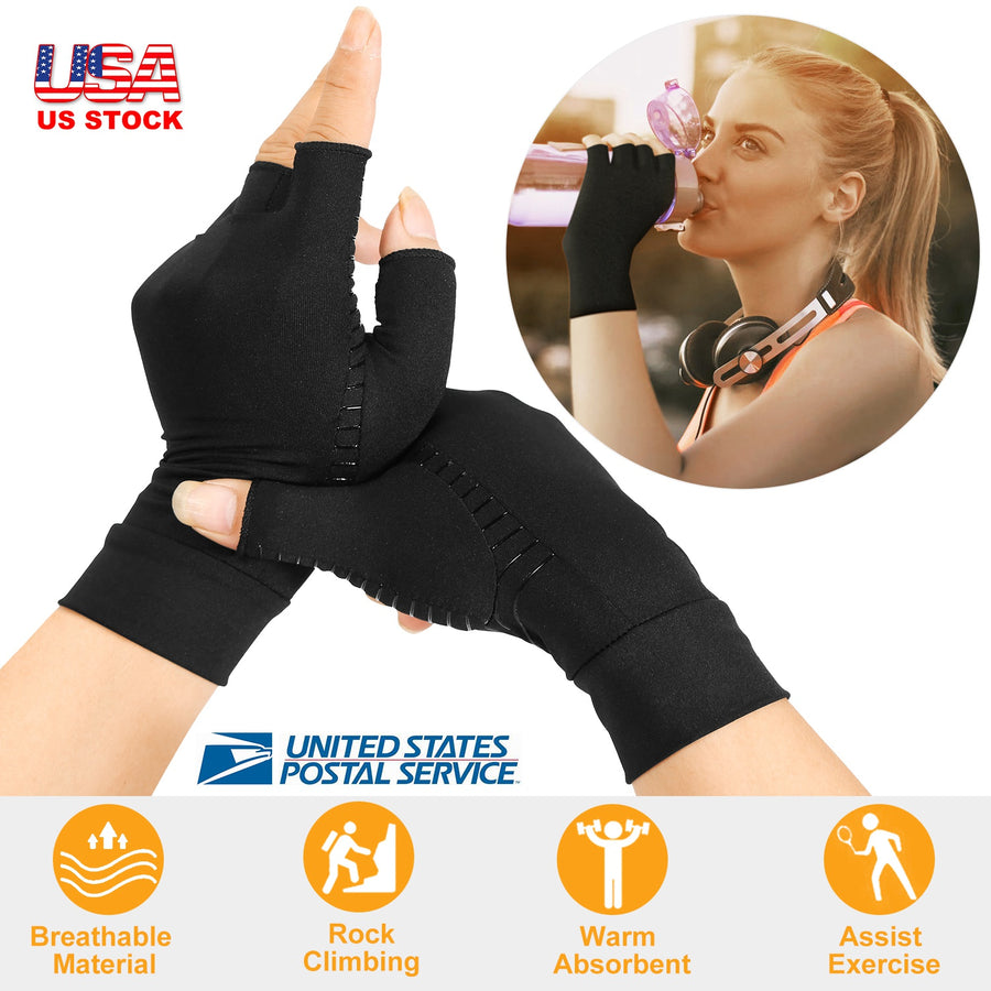 Arthritis Glove Compression Arthritis Gloves Breathable & Moisture Wicking Fabric Gloves for Men Women Relieve Arthritis Symptoms Raynauds Disease & C