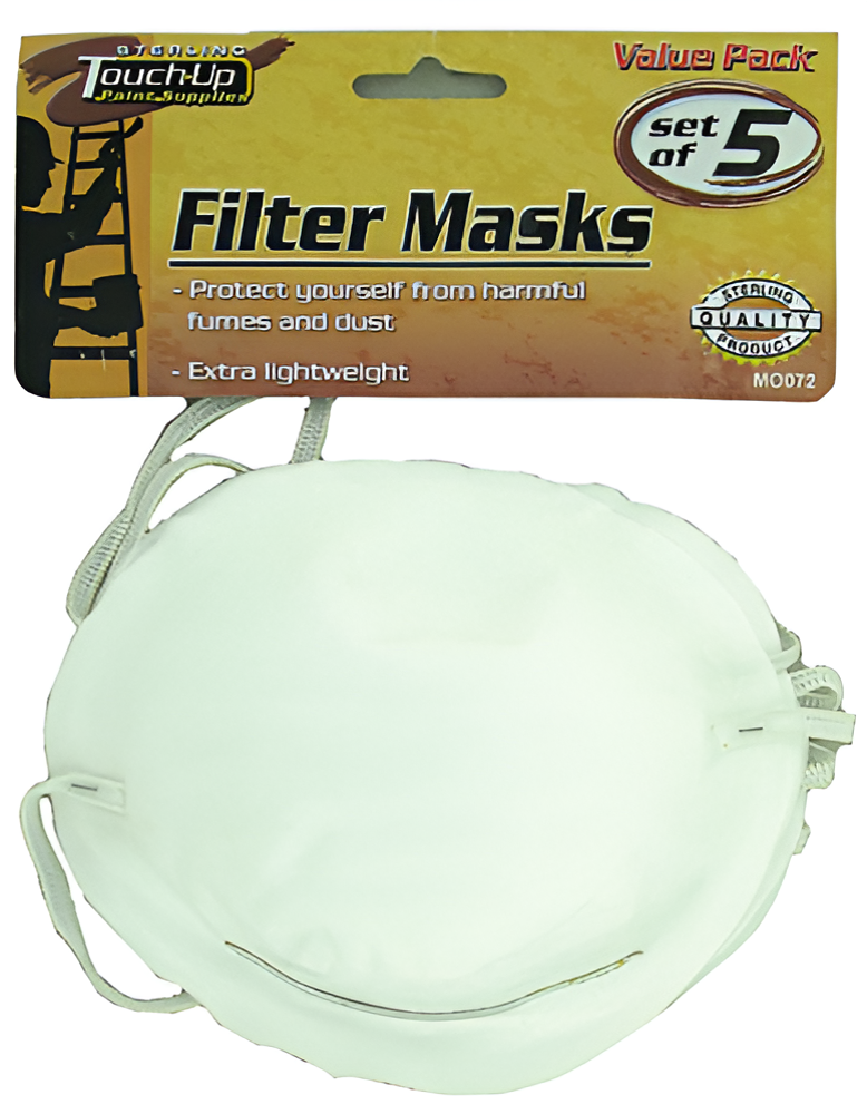 Filter Masks Dome-Shaped – Pack of 5, Breathable & Protective